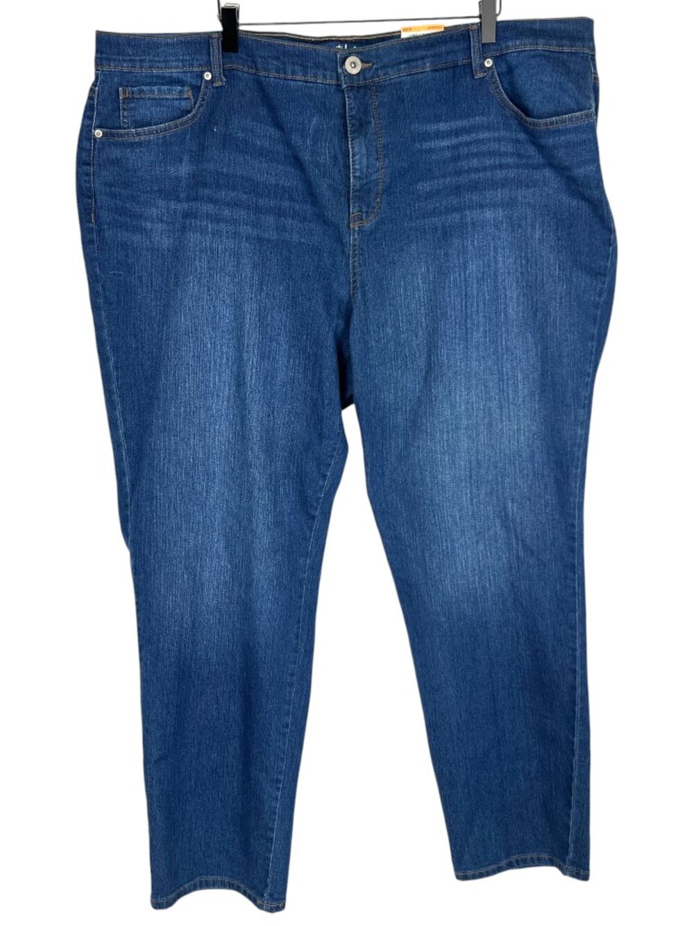 NWT Style & Co. Straight Leg Mid Rise Jeans Northern Blue Denim Size 24W